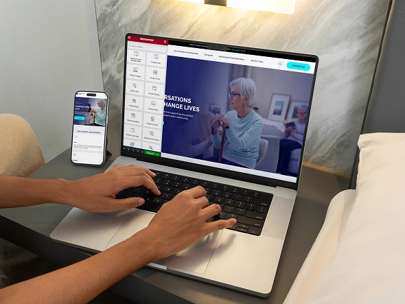 White label elementor website development— agency client project mockup on laptop