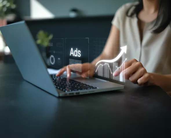 White label PPC and paid media management — ads performance growth visual