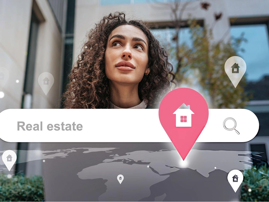White label local SEO content and location-based pages — search interface and map displaying local business listings and targeted content
