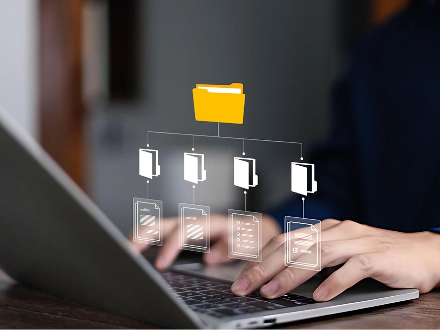 White label niche citation and authority building — connected file structure forming hierarchical links for improving domain authority