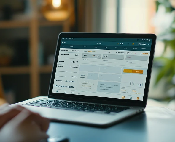 White label PPC performance optimization and CRO — analytics dashboard displayed on laptop screen showing campaign improvements