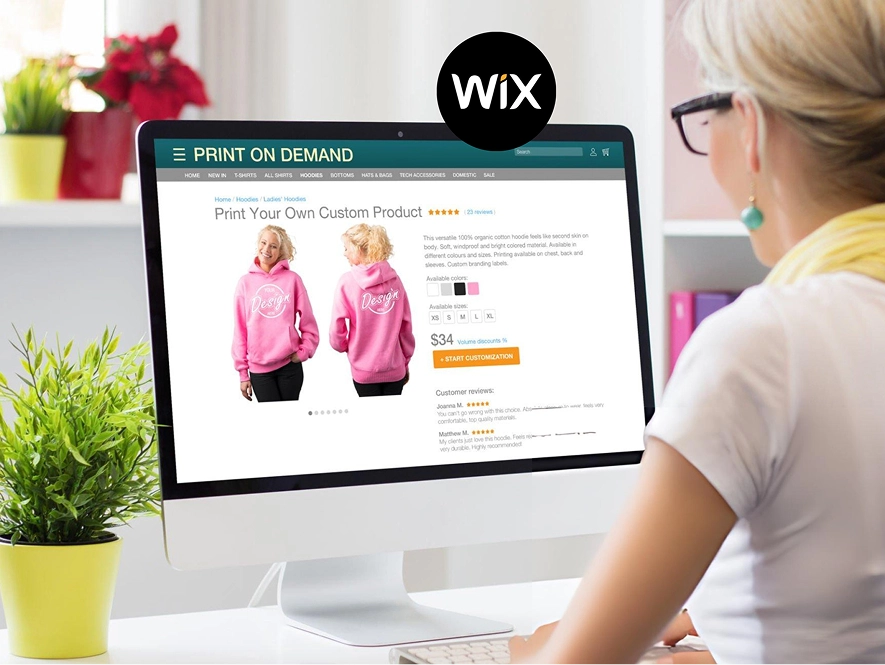 White label Wix ecommerce SEO — ecommerce product website open on desktop for search visibility and optimization