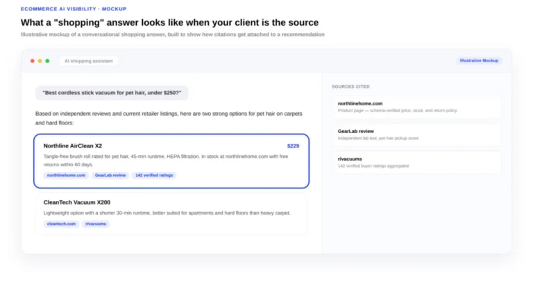 Ecommerce AI SEO: How to Get Your Clients' Stores Visible in LLMs (A 2026 Playbook for Agency Owners)